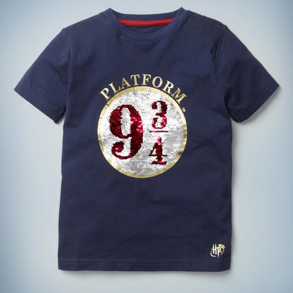 🌷Mini Boden Harry Potter Platform 9 3/4 sequin tee